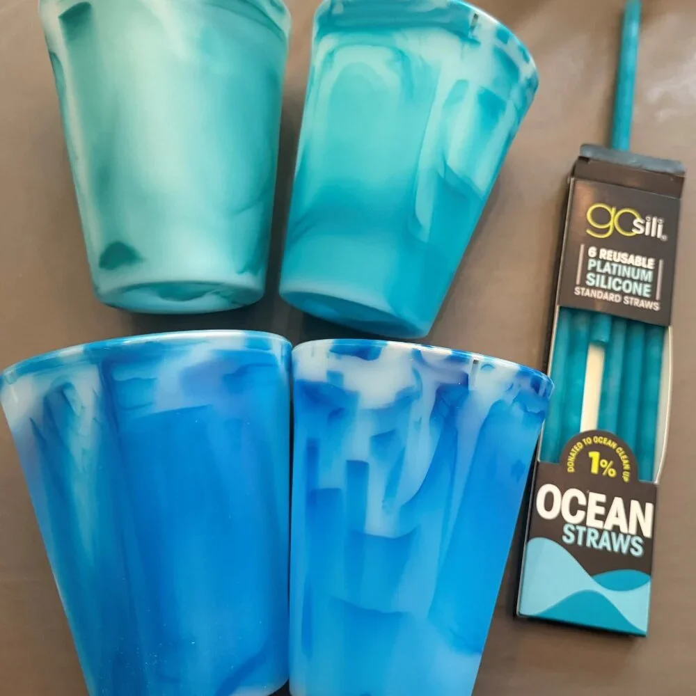 goSili Ocean Cups and Straws and pink cup bundle - Picture 3 of 8